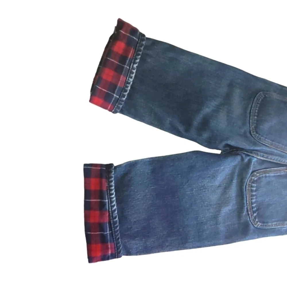 Baby Gap Denim Jeans with Flannel Cuffs